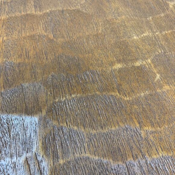 Vintage Pottery Barn Twilight Reclaimed Wood Platter Iron Stand Rustic Farmhouse - Picture 3 of 7